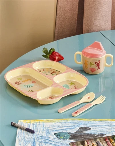 Rice - Babykop - Koral Ocean Print 